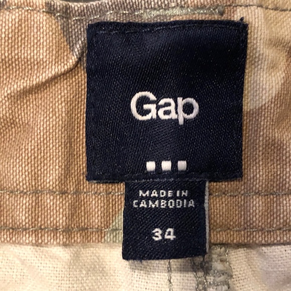 ***SOLD***VTG Y2K GAP Men's Rugged Cargo Desert Camouflage Paratrooper Shorts 34 - Picture 10 of 11